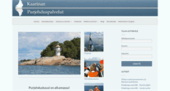 Desktop Screenshot of kaarinanpurjehduspalvelut.fi